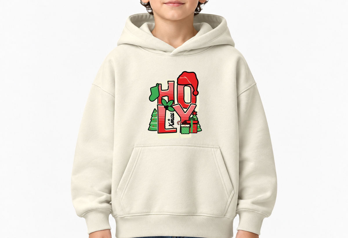 Çocuk Hoodie / Holly Jolly