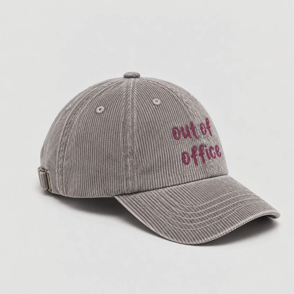 Kadife Şapka/ Out Of Office- gri
