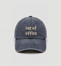 Düz yıkamalı Şapka/ Out Of Office- Lacivert