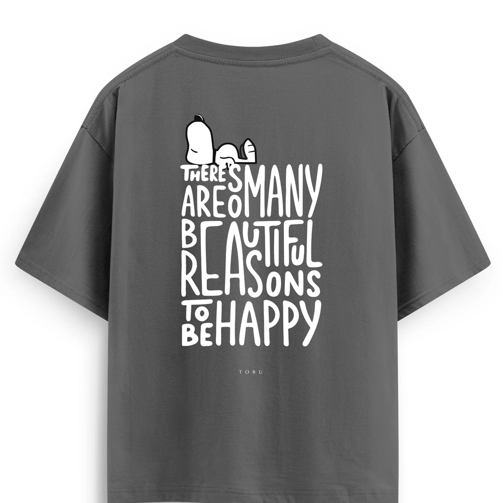 Oversize T-shirt / Mindset / To Be Happy