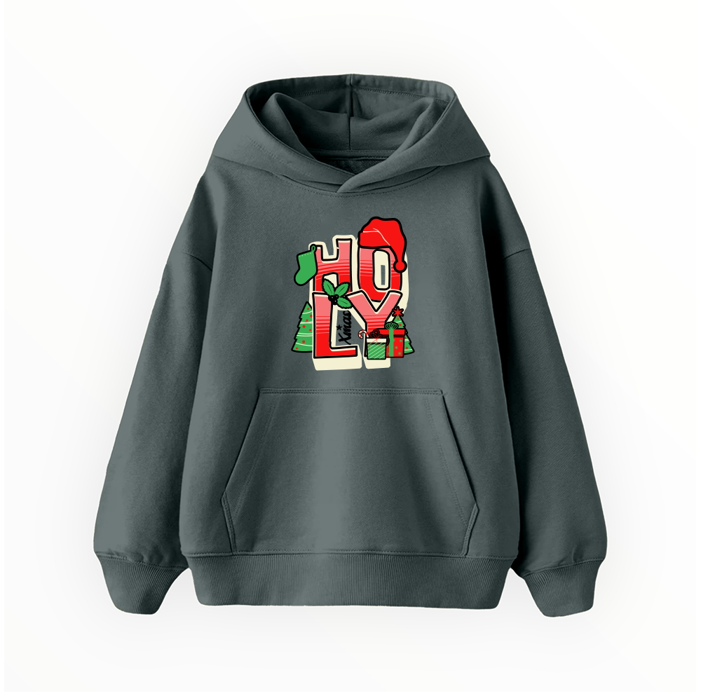 Çocuk Hoodie / Holly Jolly