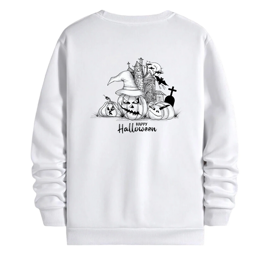 TOBU Unisex / Regular Şardonlu Sweatshirt / Happy Hallowen