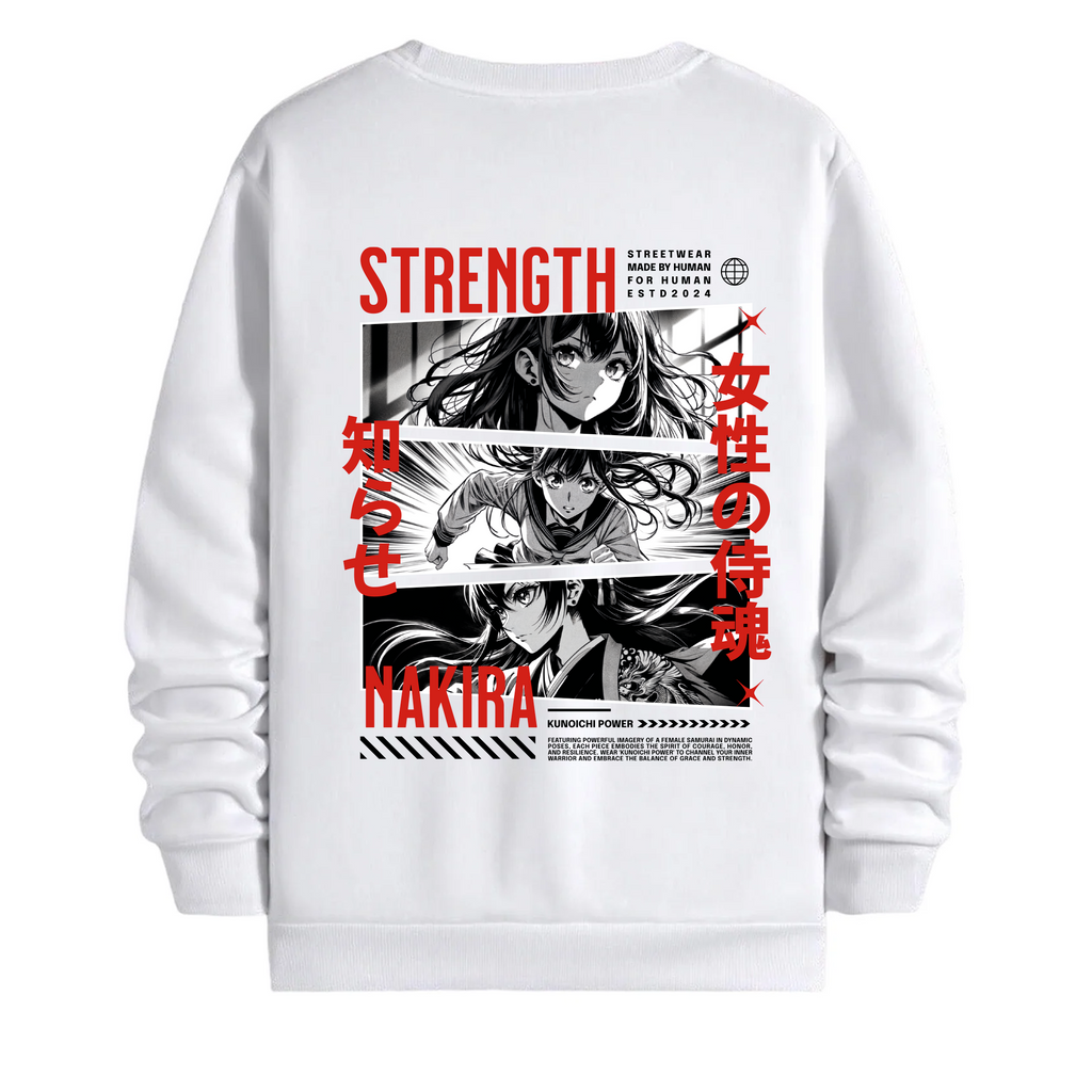 TOBU Unisex / Regular Şardonlu Sweatshirt / Strength