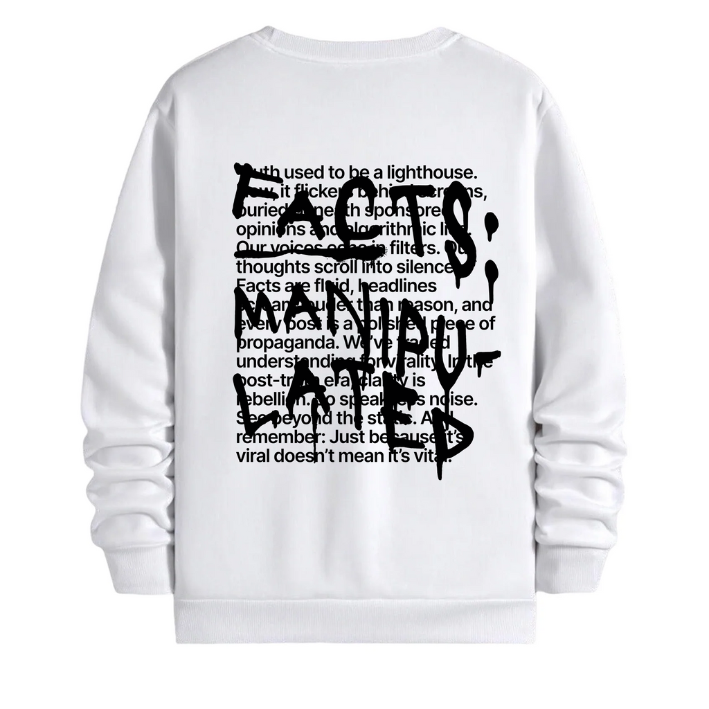 TOBU Unisex / Regular Şardonlu Sweatshirt / Manipulated
