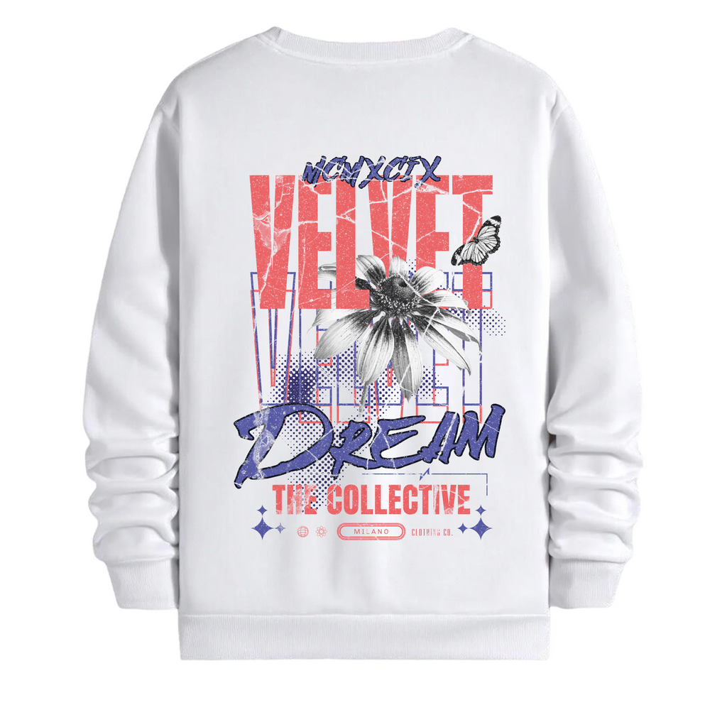 TOBU Unisex / Regular Şardonlu Sweatshirt / Velvet