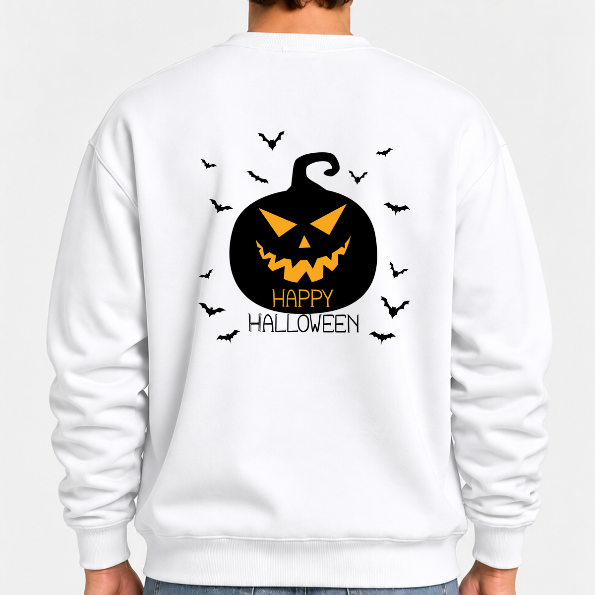 TOBU Unisex / Regular Şardonlu Sweatshirt / Happy Hallowen 2