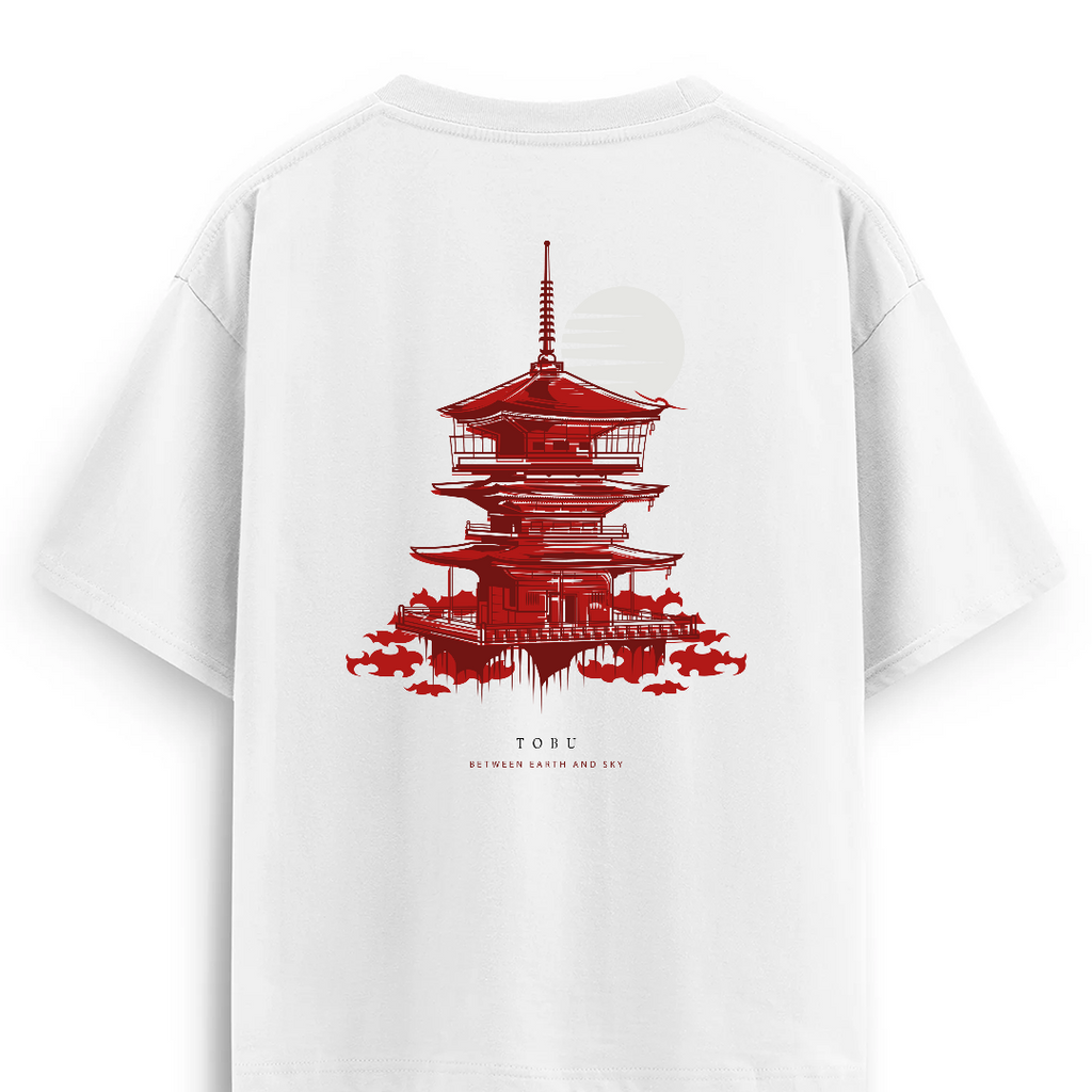 Oversize T-shirt / Instinct / japanese Temple