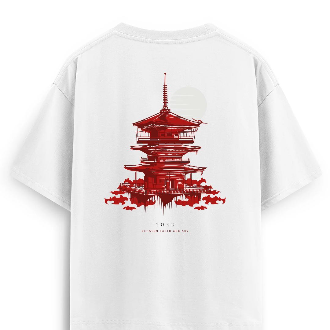 Oversize T-shirt / Instinct / japanese Temple