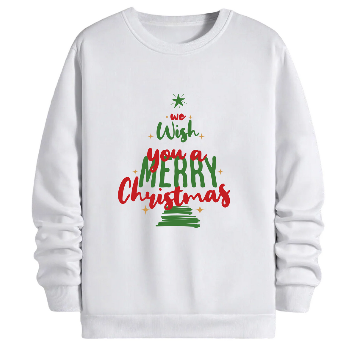 TOBU Unisex / Regular Şardonlu Sweatshirt / You a Merry Christmas