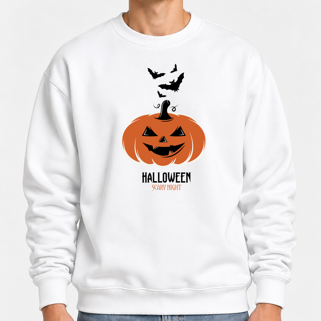 TOBU Unisex / Regular Şardonlu Sweatshirt / Scary Night