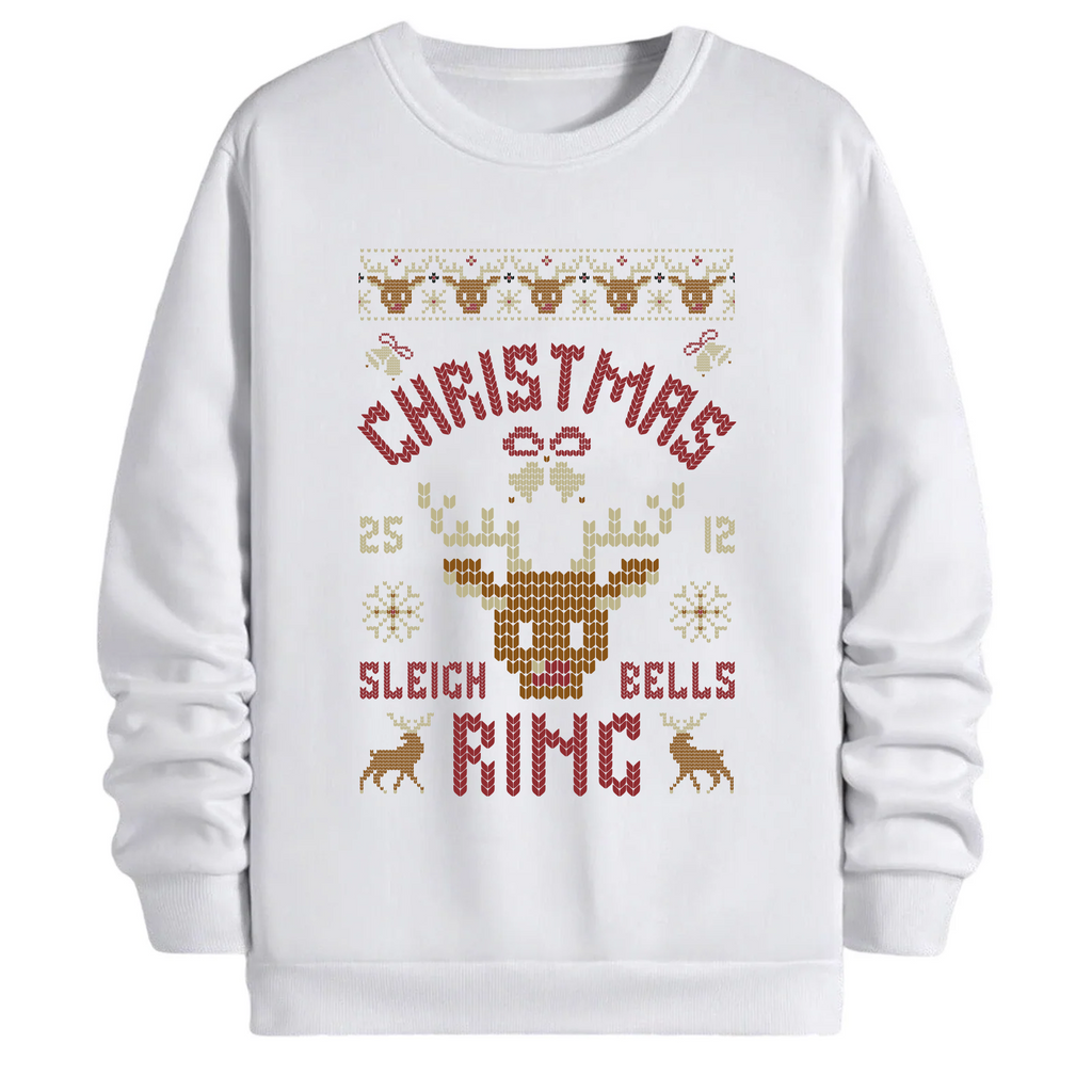 TOBU Unisex / Regular Şardonlu Sweatshirt / Happy Christmas