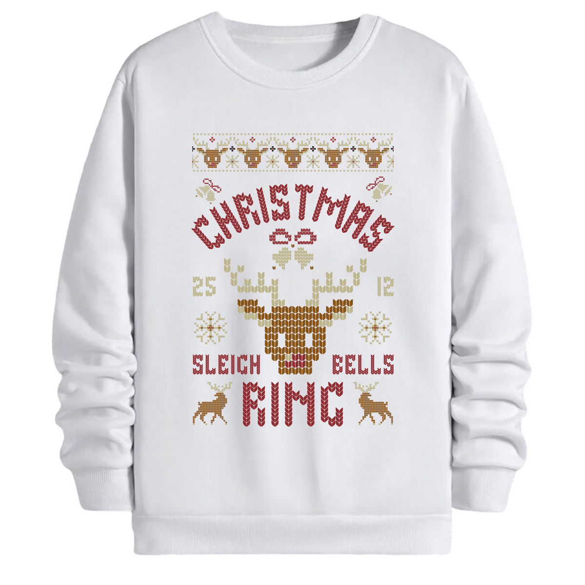 TOBU Unisex / Regular Şardonlu Sweatshirt / Happy Christmas
