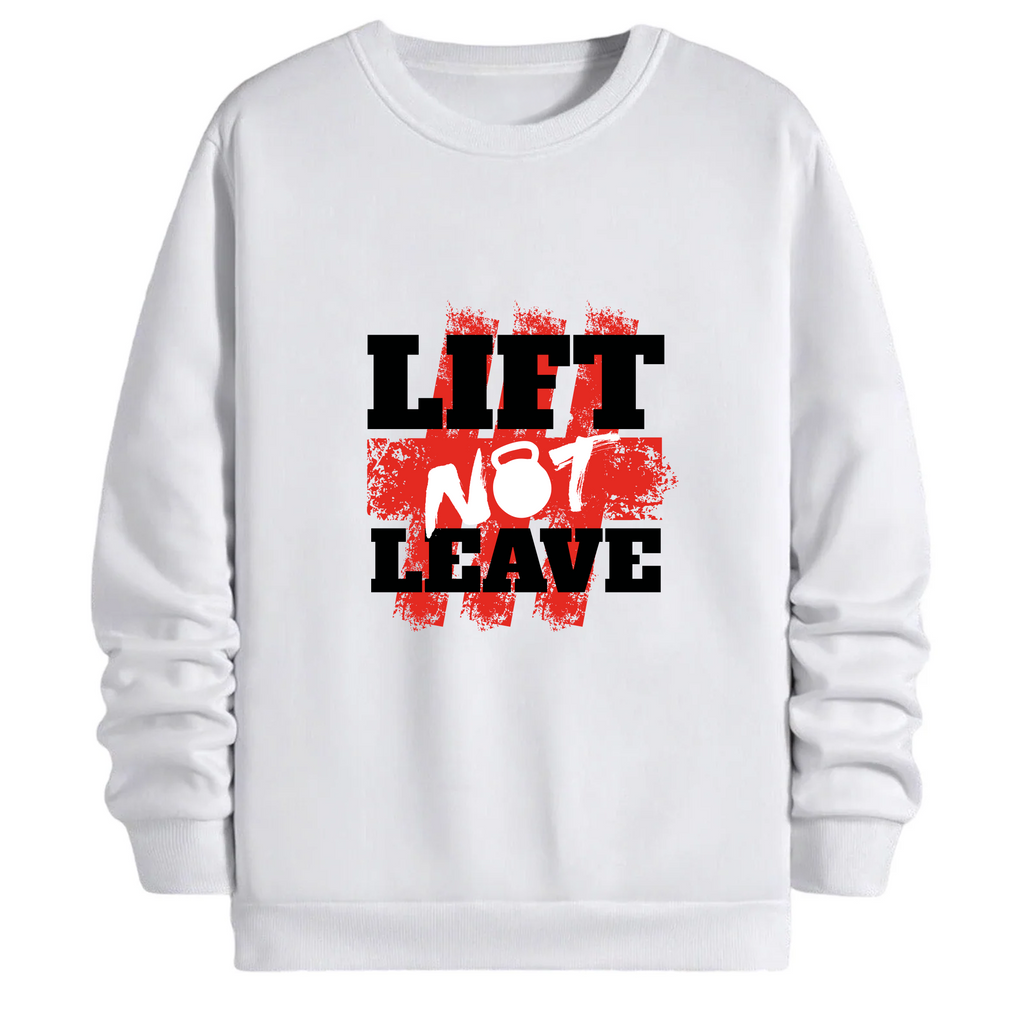 TOBU Unisex / Regular Şardonlu Sweatshirt / lift not leave