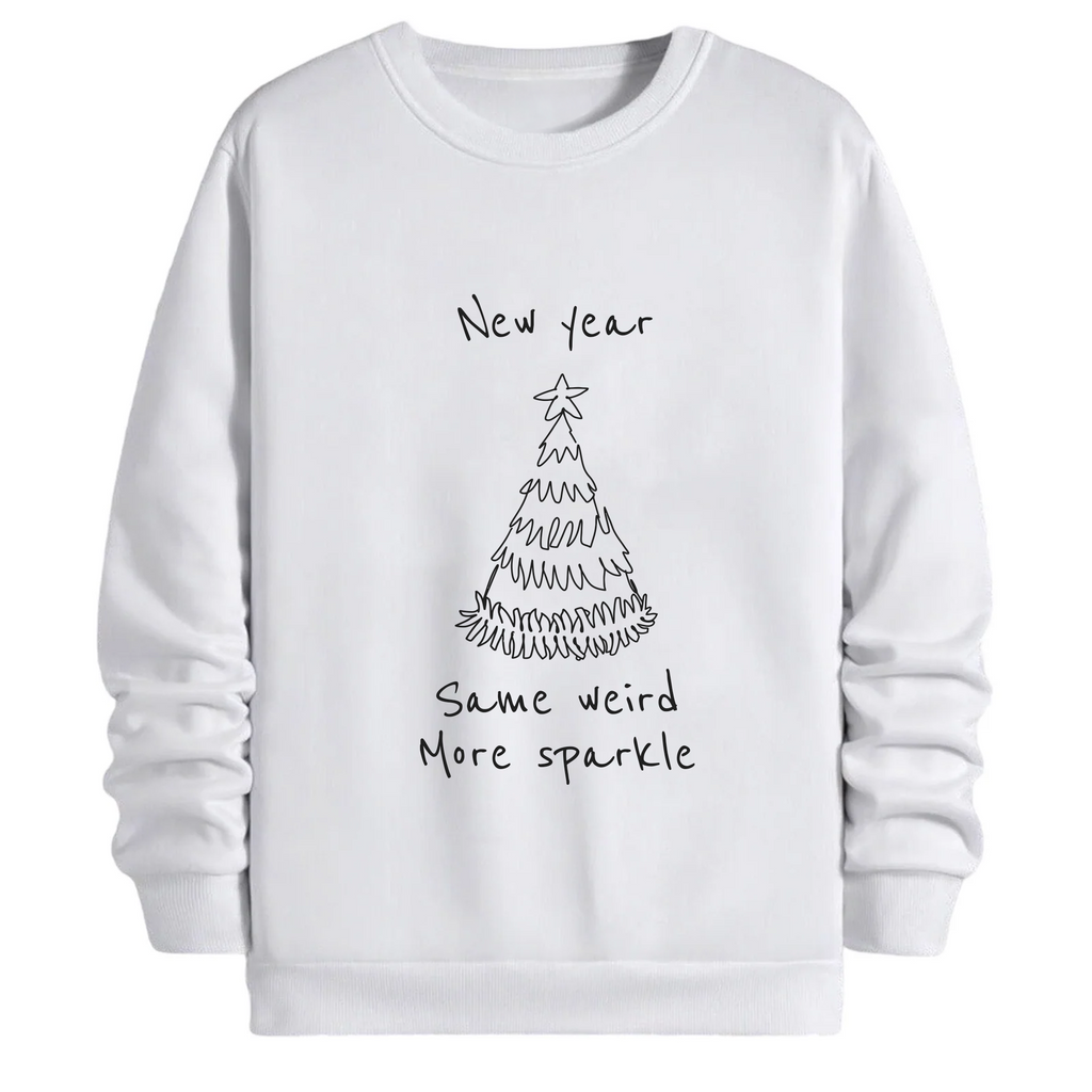 TOBU Unisex / Regular Şardonlu Sweatshirt / New Year