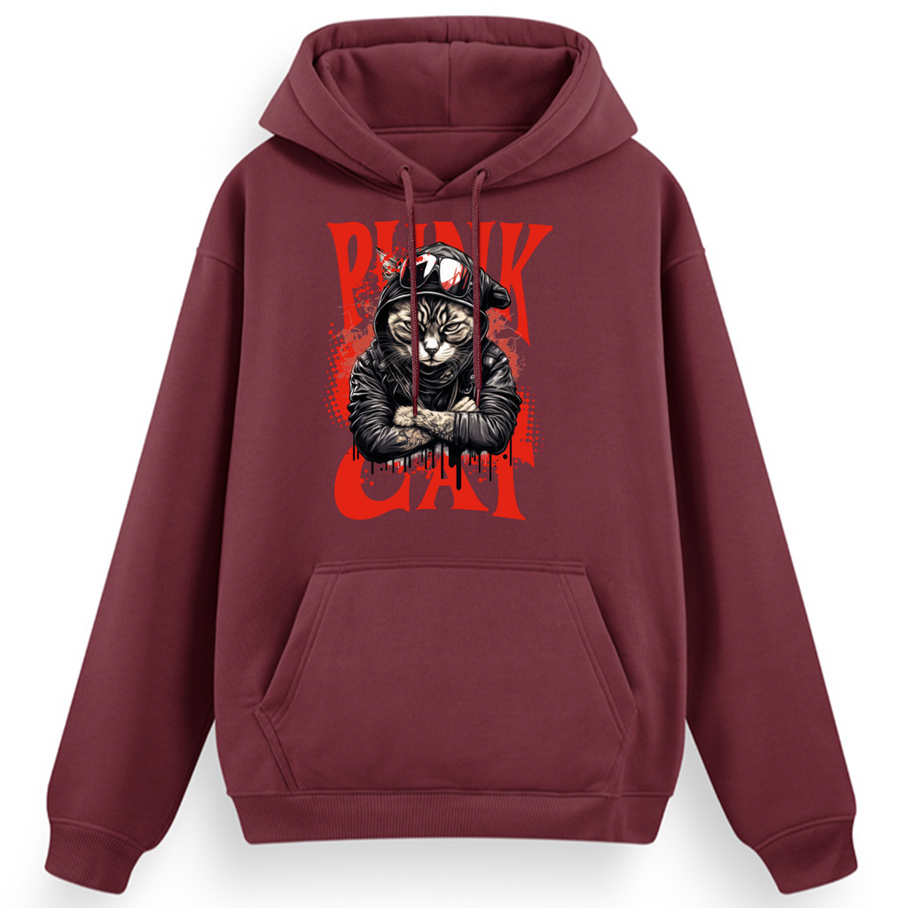 Regular Hoodie / Punk Cat