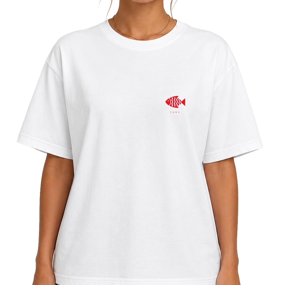 Oversize T-shirt / Tobu Studio / Traditional fish