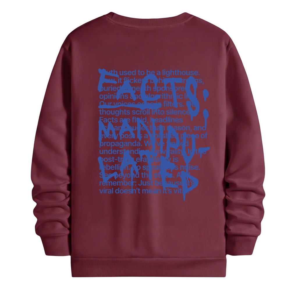 TOBU Unisex / Regular Şardonlu Sweatshirt / Manipulated