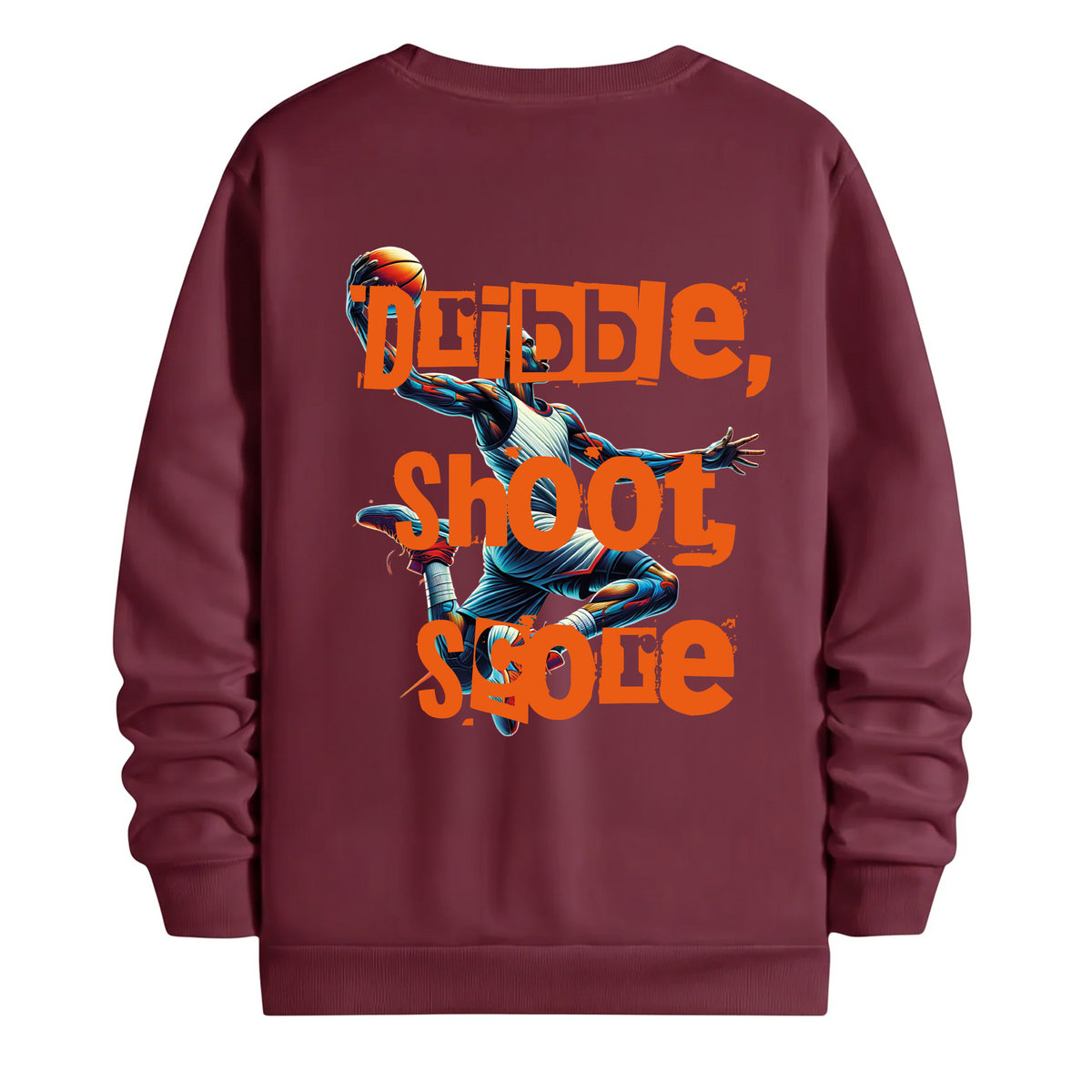 TOBU Unisex / Regular Şardonlu Sweatshirt / Dribble