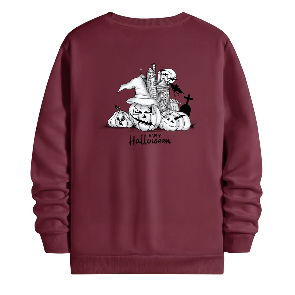 TOBU Unisex / Regular Şardonlu Sweatshirt / Happy Hallowen