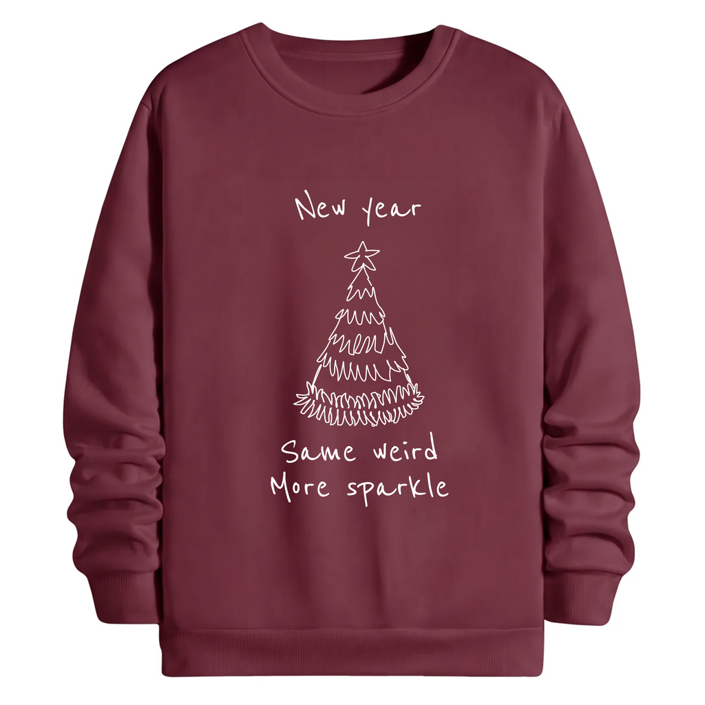 TOBU Unisex / Regular Şardonlu Sweatshirt / New Year