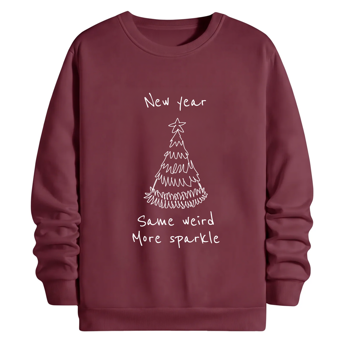 TOBU Unisex / Regular Şardonlu Sweatshirt / New Year
