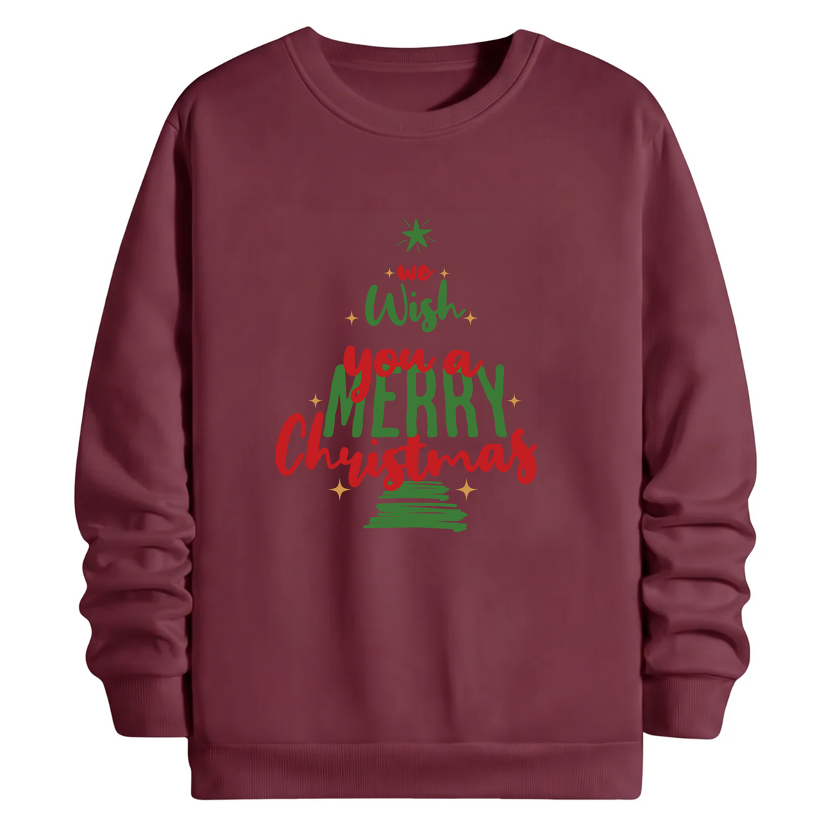 TOBU Unisex / Regular Şardonlu Sweatshirt / You a Merry Christmas