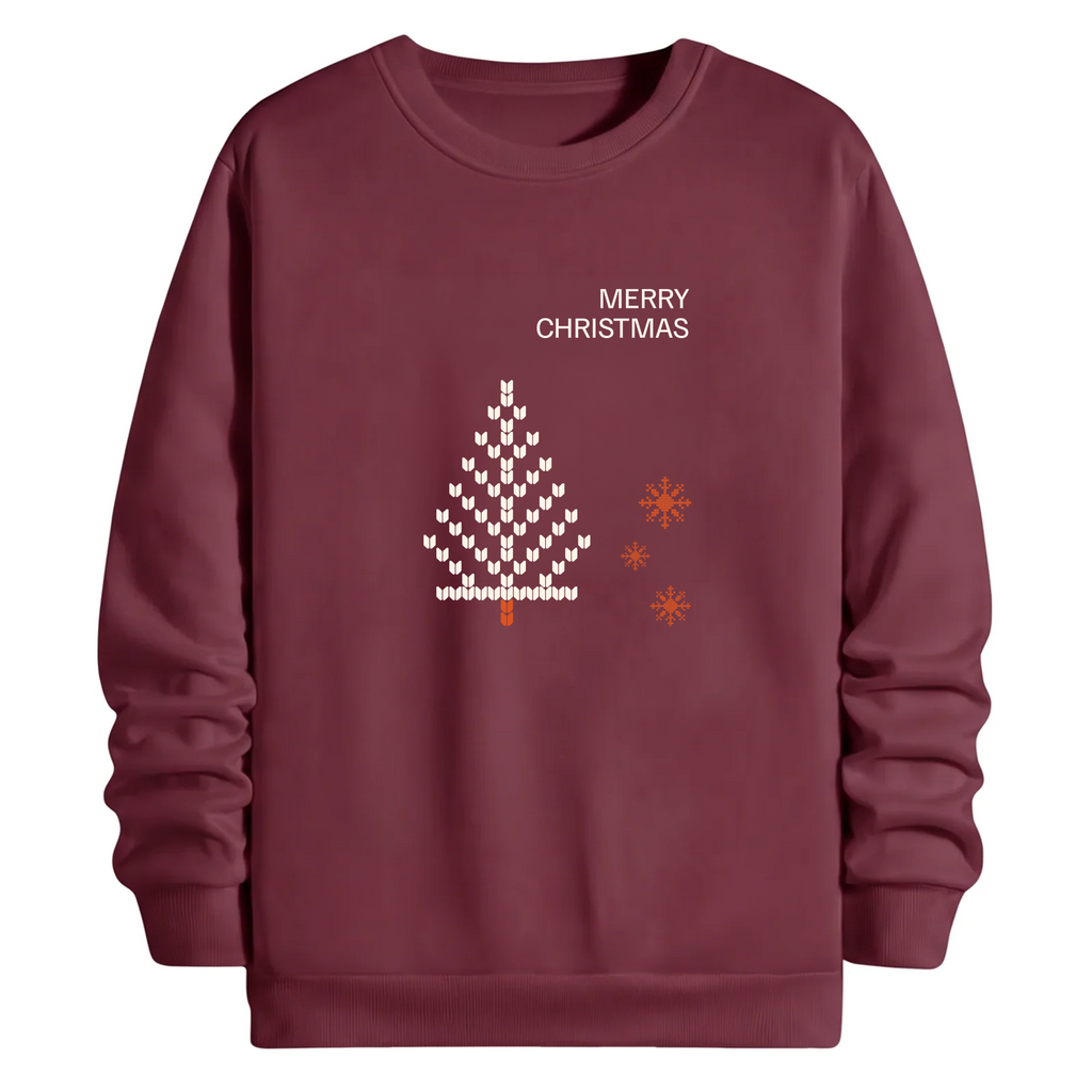 TOBU Unisex / Regular Şardonlu Sweatshirt / Merry Christmas