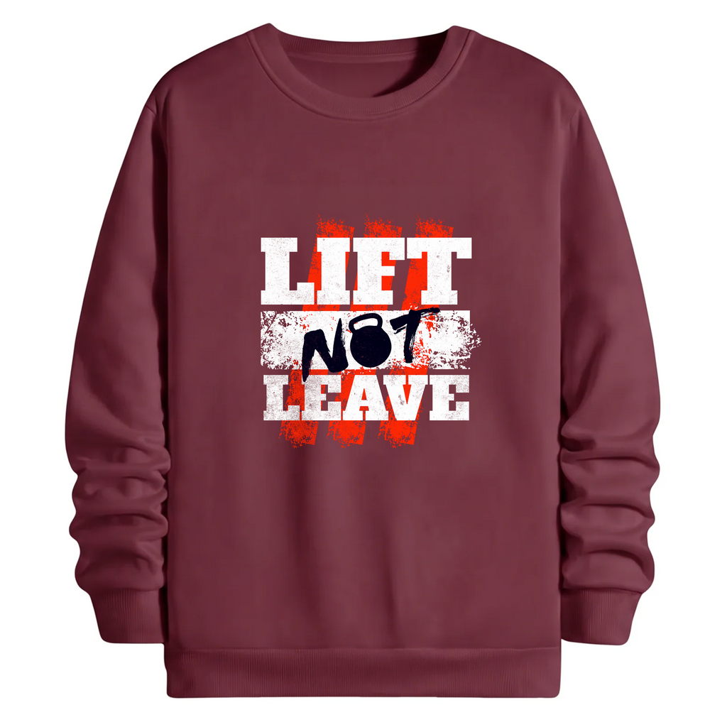 TOBU Unisex / Regular Şardonlu Sweatshirt / lift not leave