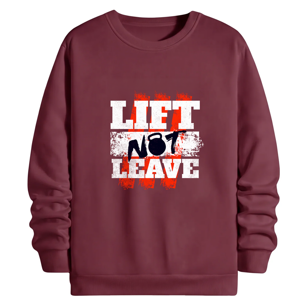 TOBU Unisex / Regular Şardonlu Sweatshirt / lift not leave