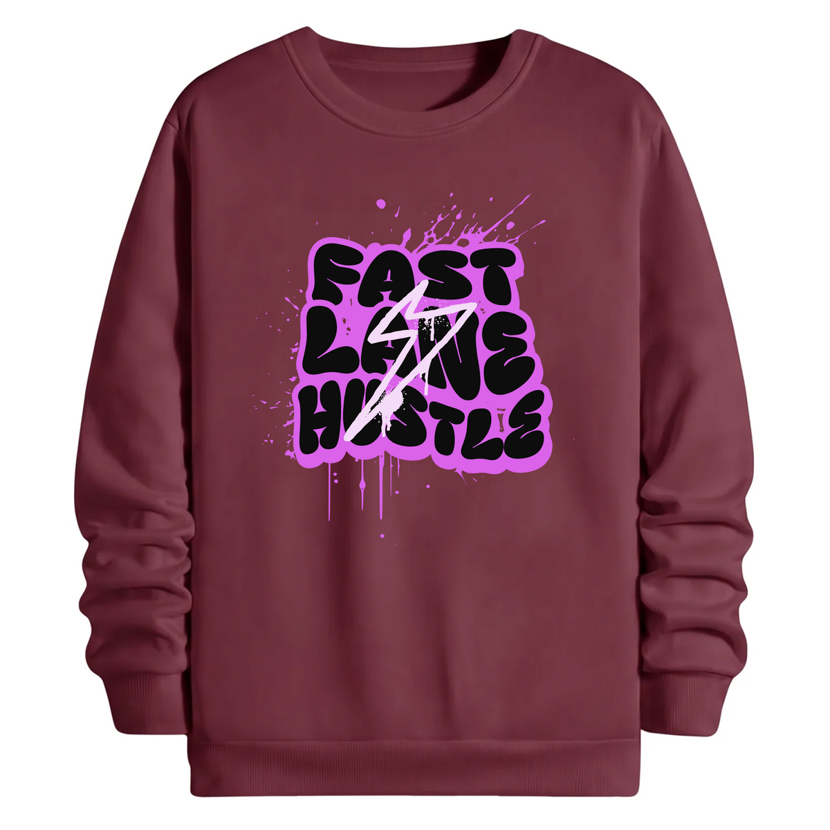 TOBU Unisex / Regular Şardonlu Sweatshirt / Fast Line