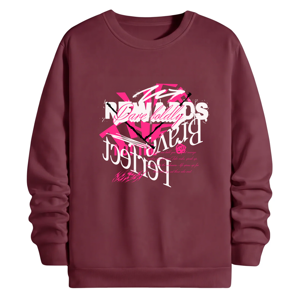 TOBU Unisex / Regular Şardonlu Sweatshirt / The