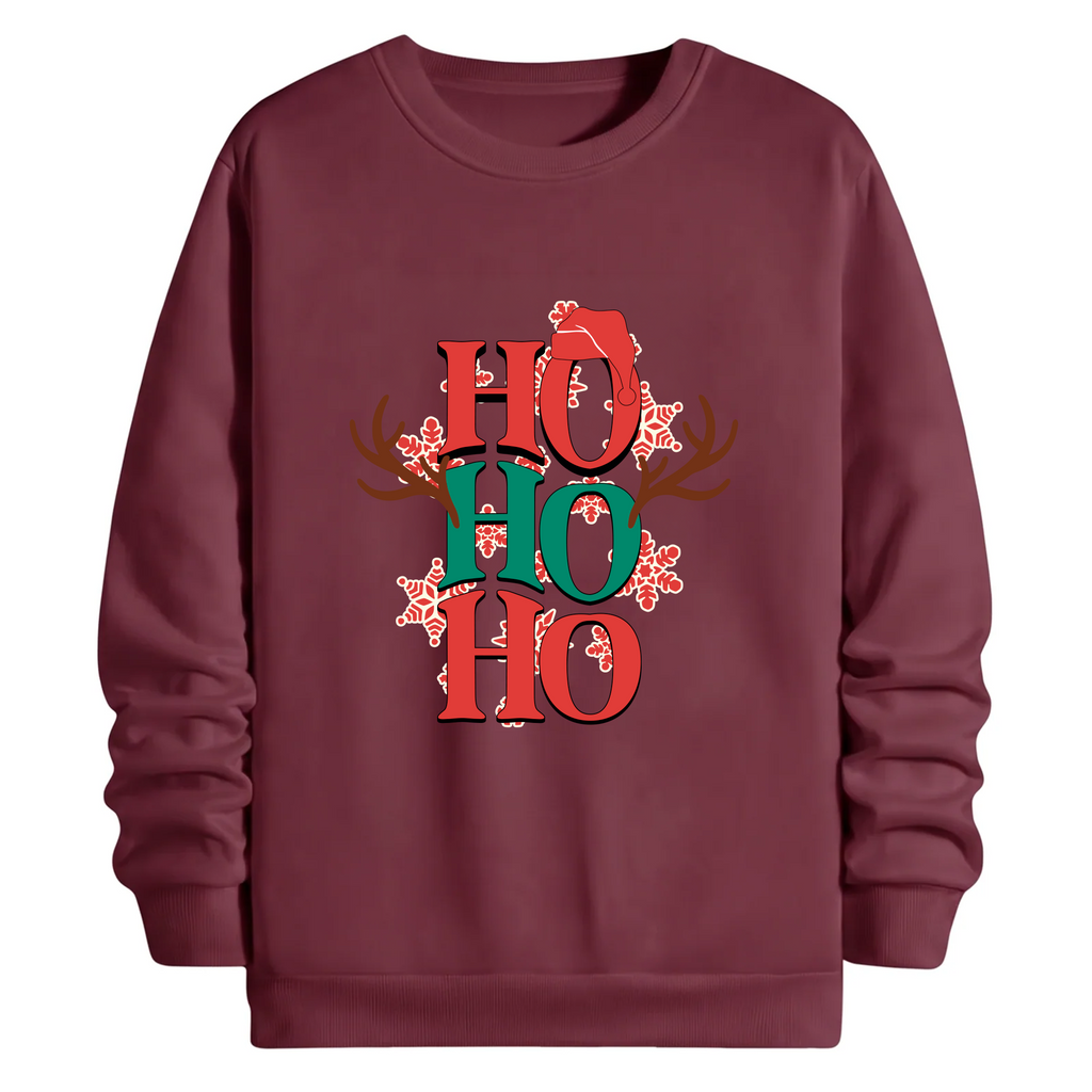 TOBU Unisex / Regular Şardonlu Sweatshirt / Ho Ho