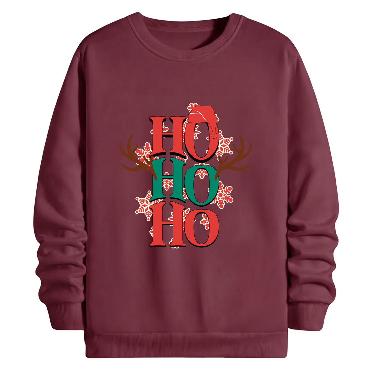 TOBU Unisex / Regular Şardonlu Sweatshirt / Ho Ho