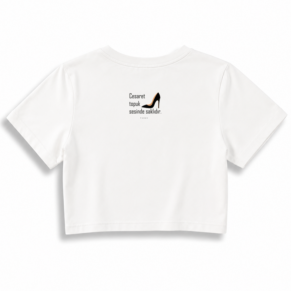 Kadın Crop T-shirt / Woman motto