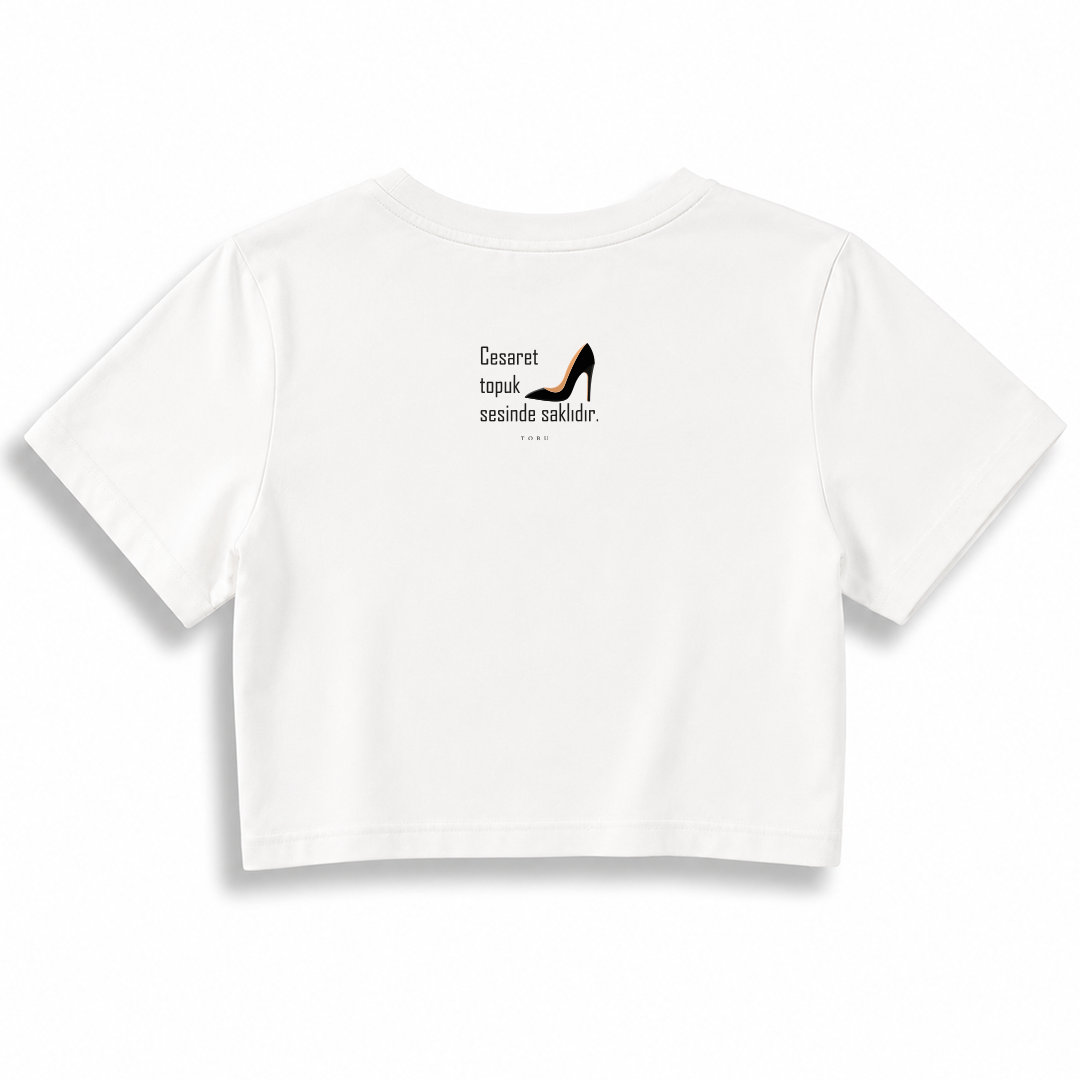 Kadın Crop T-shirt / Woman motto