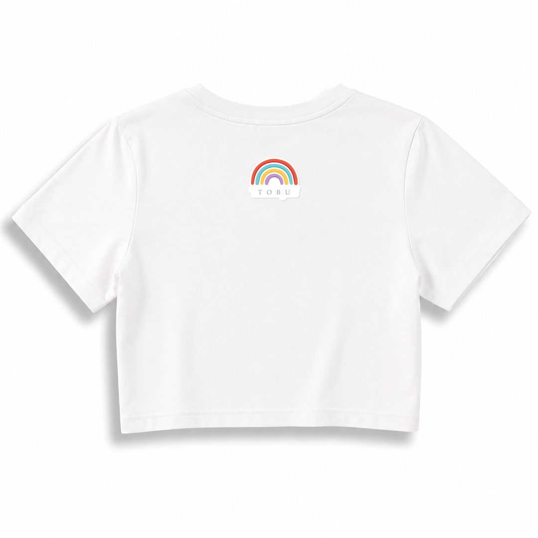 Kadın Crop T-shirt /  Rainbow