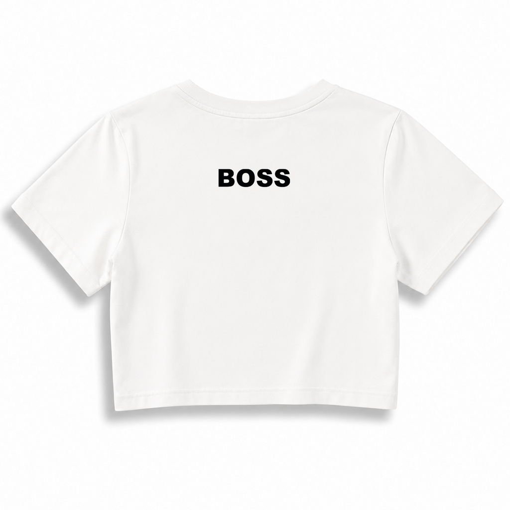 Kadın Crop T-shirt / Boss
