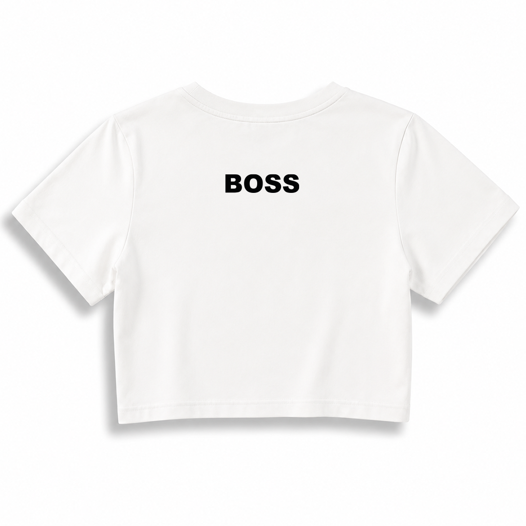 Kadın Crop T-shirt / Boss