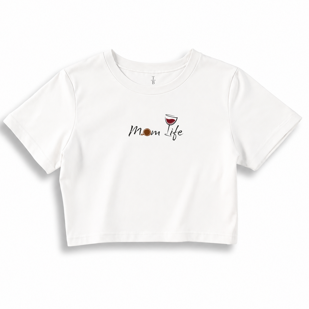 Kadın Crop T-shirt / Mom Life
