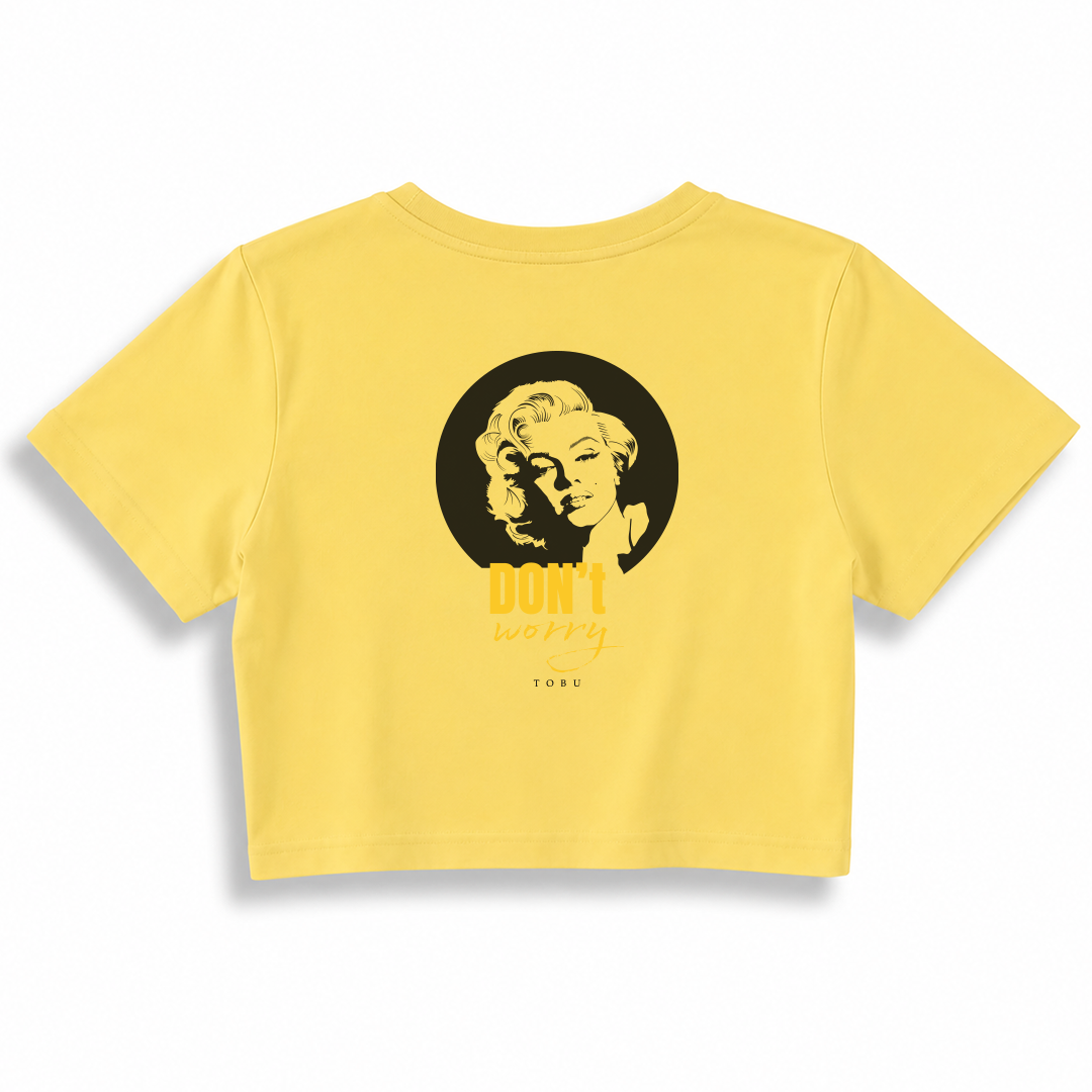 Kadın Crop T-shirt / Don't Worry