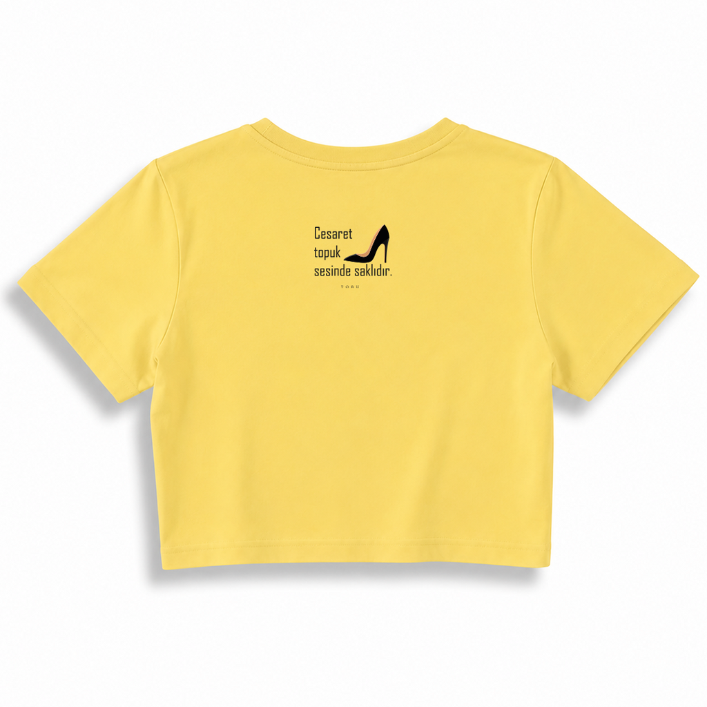 Kadın Crop T-shirt / Woman motto
