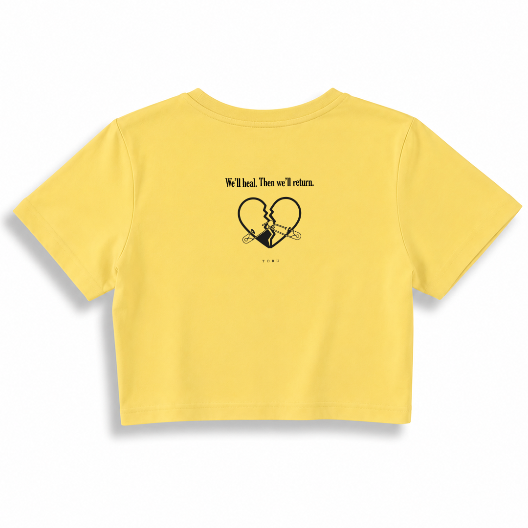 Kadın Crop T-shirt / We’ll heal.