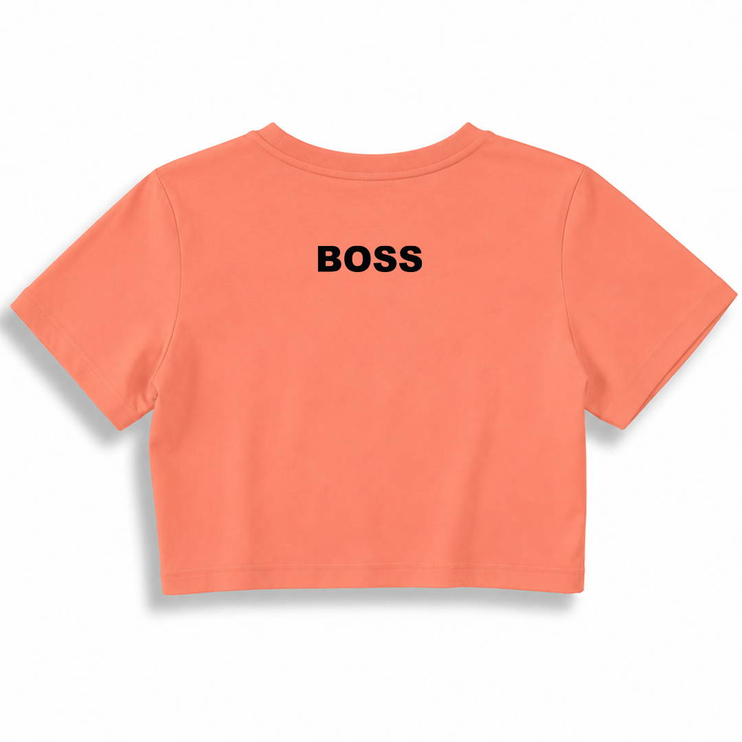 Kadın Crop T-shirt / Boss