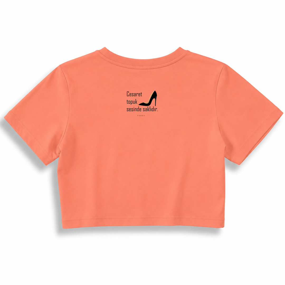 Kadın Crop T-shirt / Woman motto