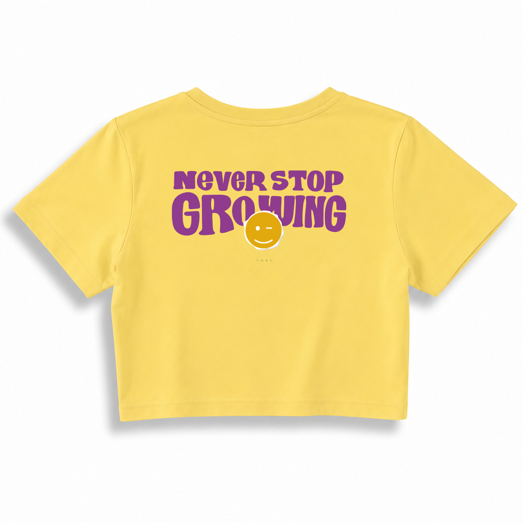 Kadın Crop T-shirt / Never Stop