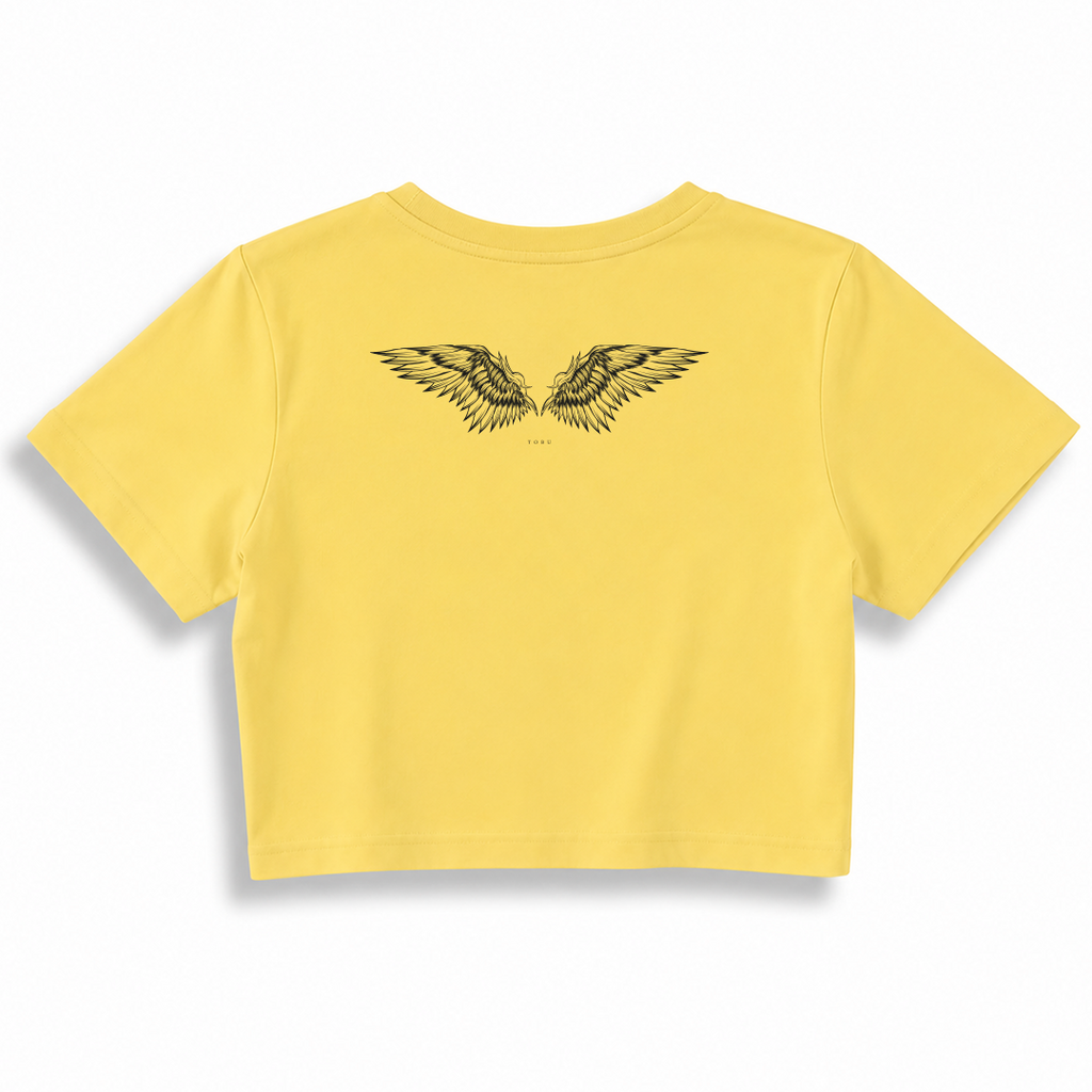 Kadın Crop T-shirt / Angel