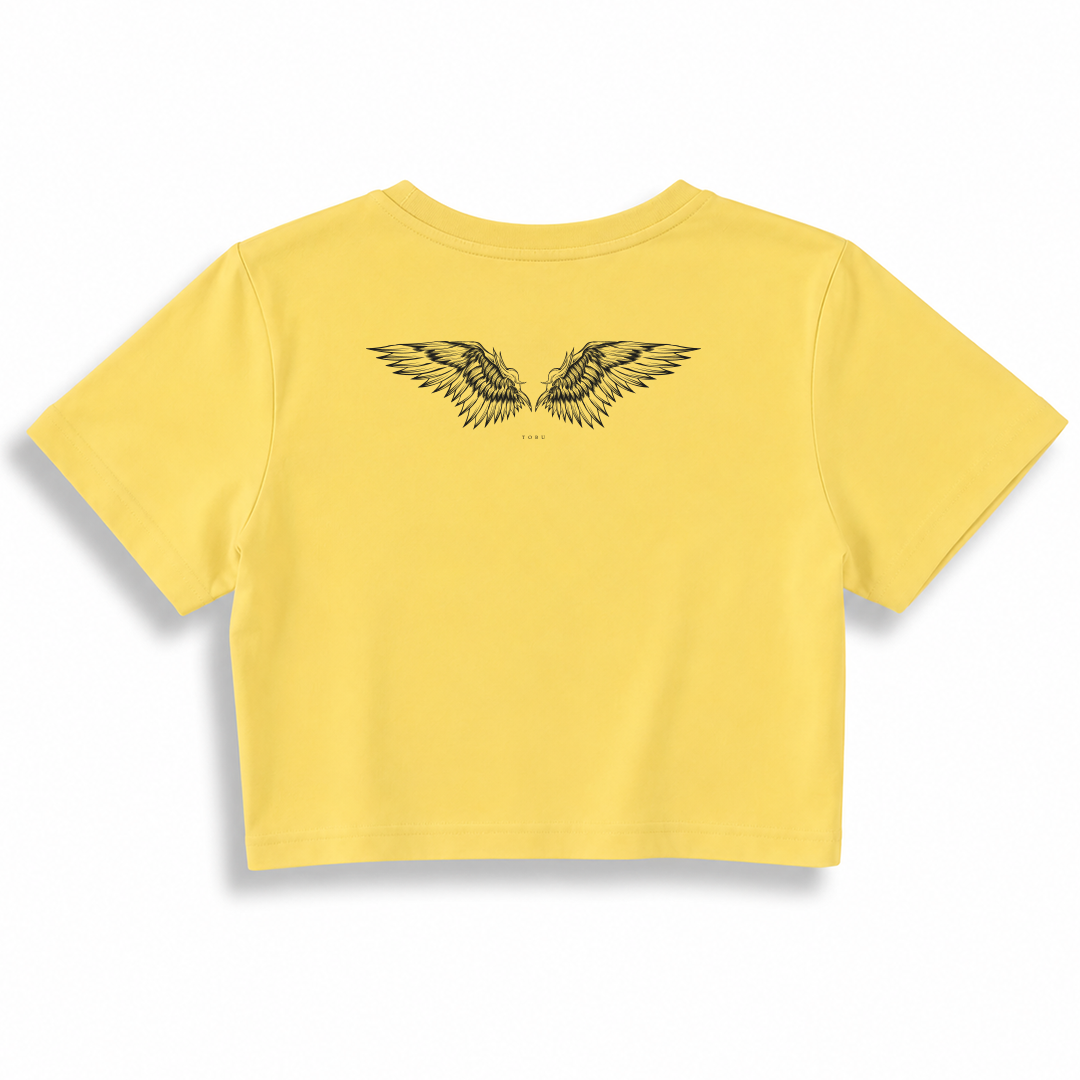 Kadın Crop T-shirt / Angel