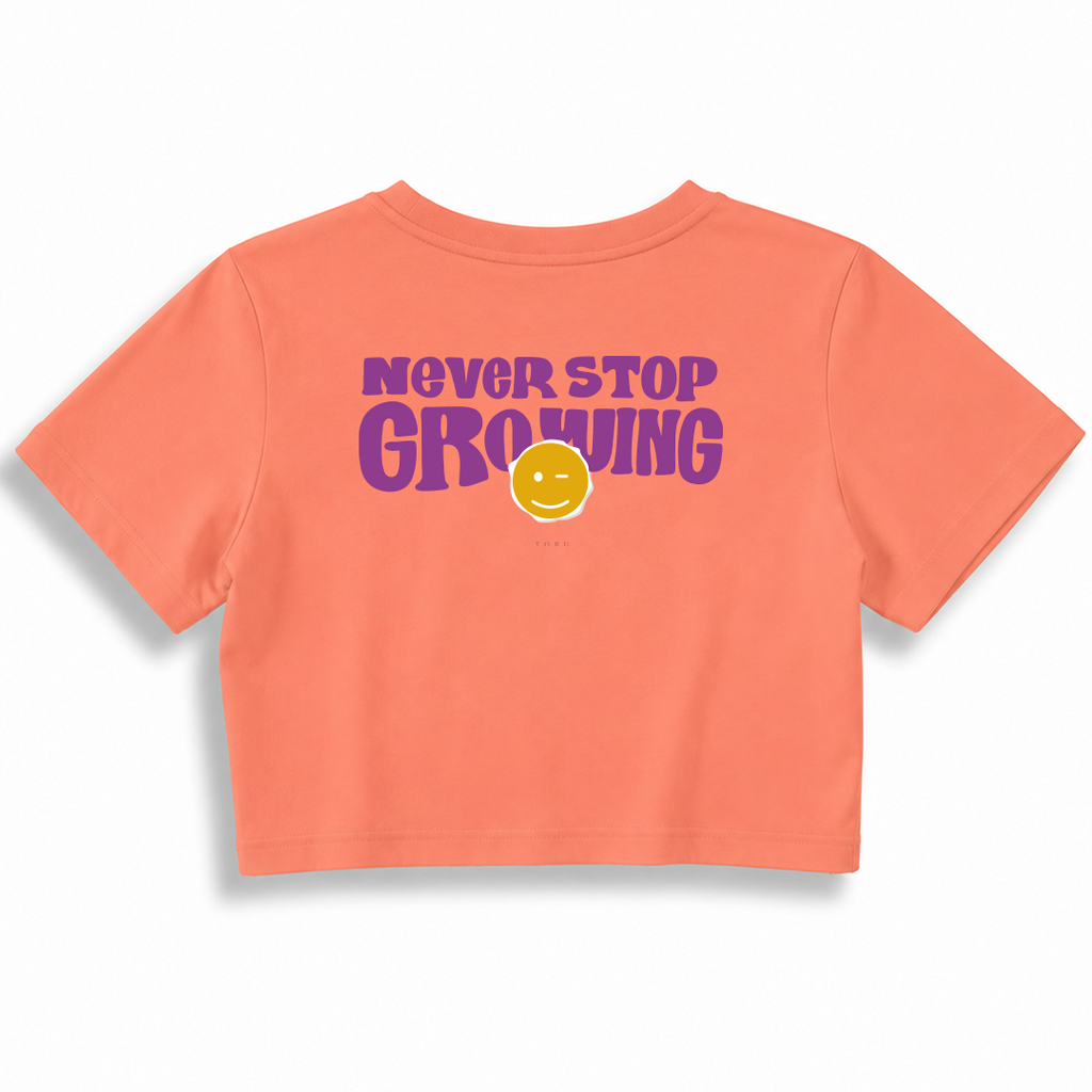 Kadın Crop T-shirt / Never Stop