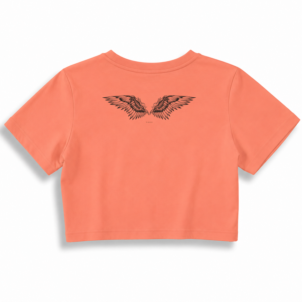 Kadın Crop T-shirt / Angel