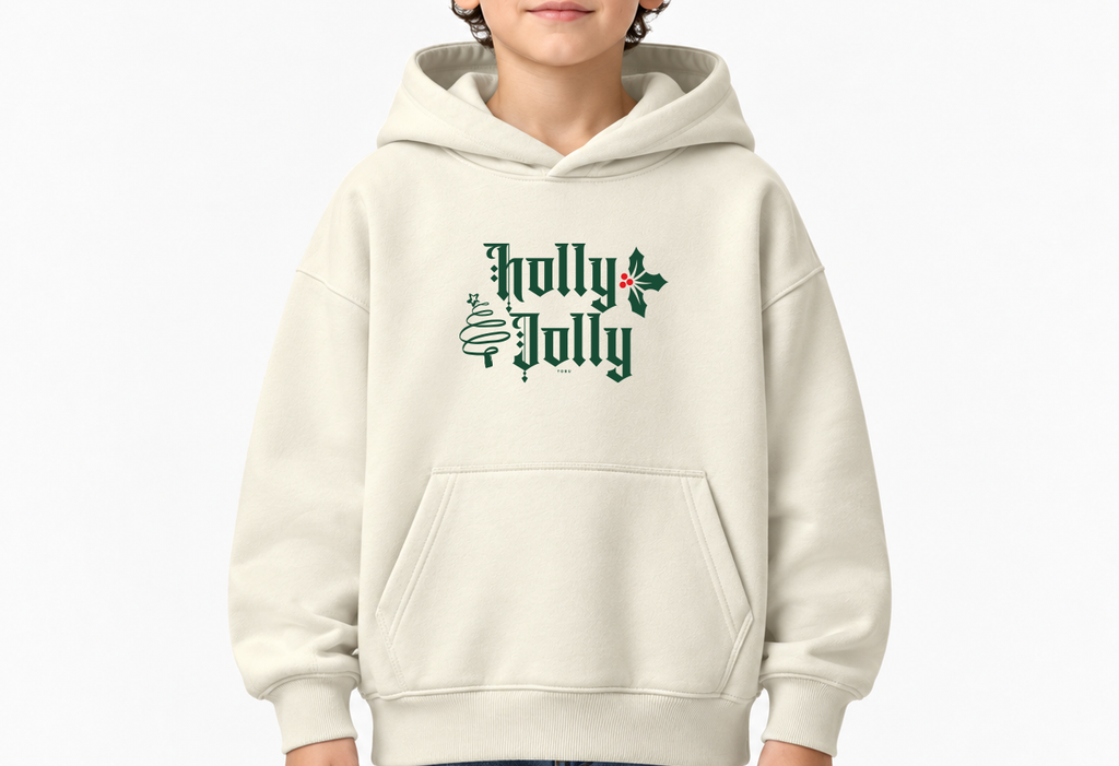 Çocuk Hoodie / Holly Jolly